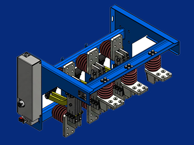 GN2 type Indoor Three-pole Electric Single-pole Double-throw Disconnector (GN2-3.6/4000-3B)